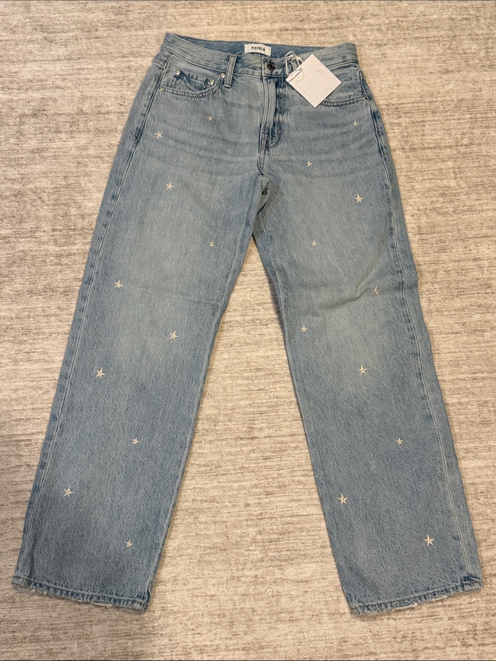 NWT Pistola LEXI MID RISE BOWED STRAIGHT - STELLAR womens size 24 - Picture 9 of 16
